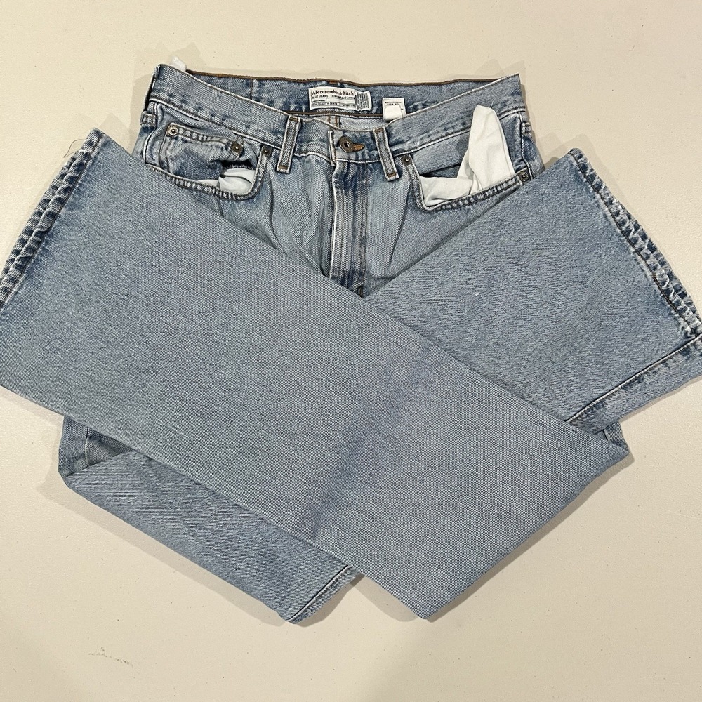 Abercrombie & Fitch Pale Blue Bootcut Jeans